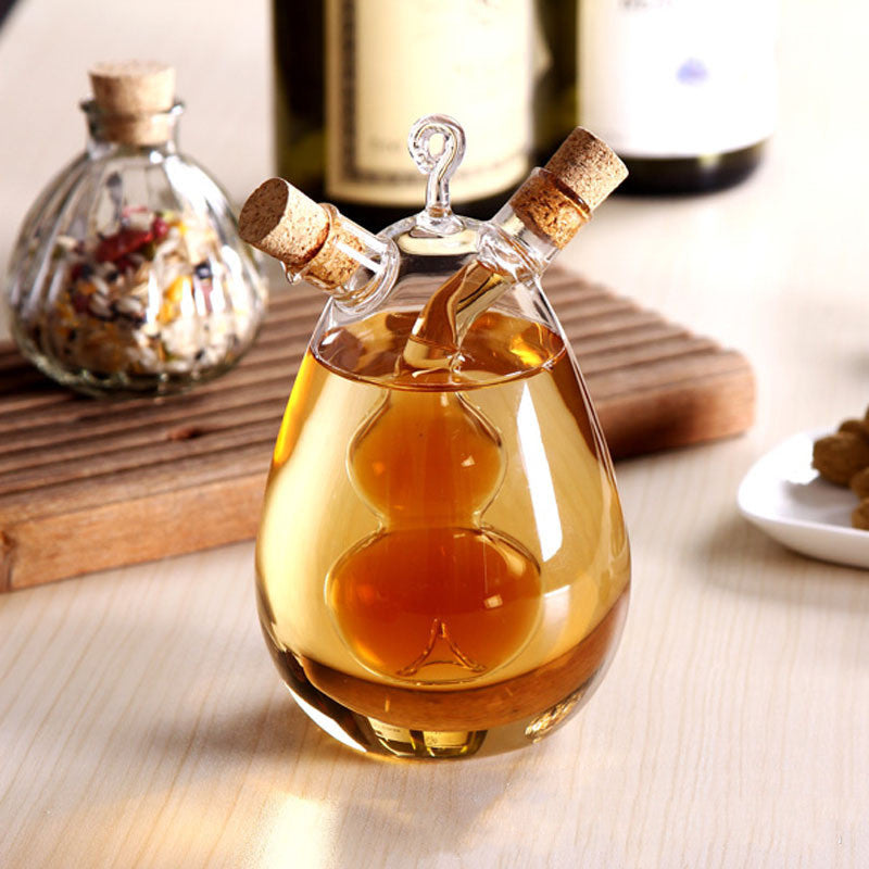 Bouteille d'huile et de vinaigre double usage pour la cuisine, flacon verseur scellé pour condiments ménagers