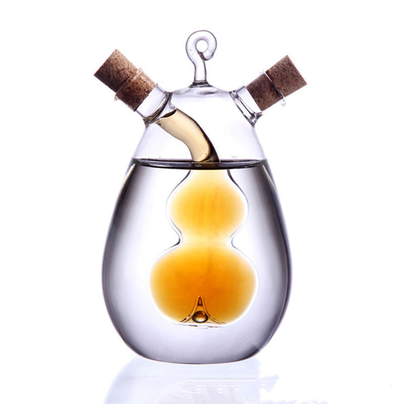 Bouteille d'huile et de vinaigre double usage pour la cuisine, flacon verseur scellé pour condiments ménagers