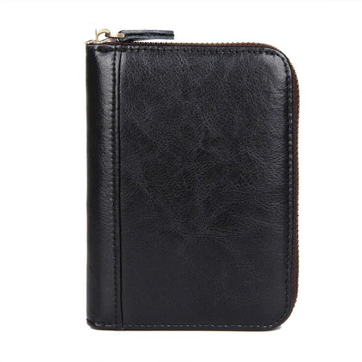 Autumn New Multi-Card Long Leather Wallet Unisex Rfid Shielding Card Case Leather Wallet