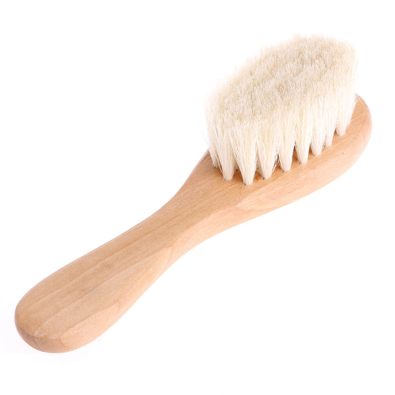 Brosse à cheveux de bébé à manche en bois Brosse à cheveux de nouveau-né Brosse pour nourrisson