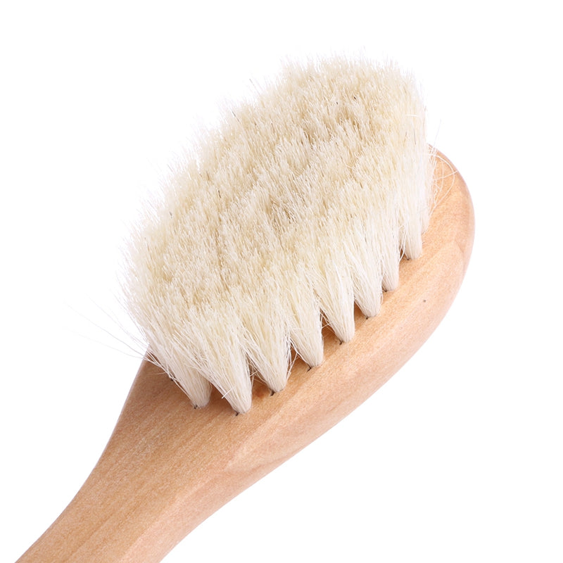 Brosse à cheveux de bébé à manche en bois Brosse à cheveux de nouveau-né Brosse pour nourrisson