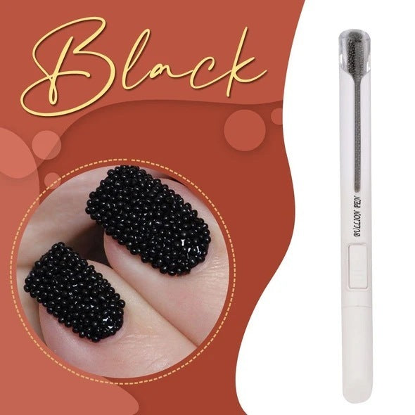 Stylo Bille Pointe Perçage Nail Art Outils de Manucure Stylo Bille Or Argent