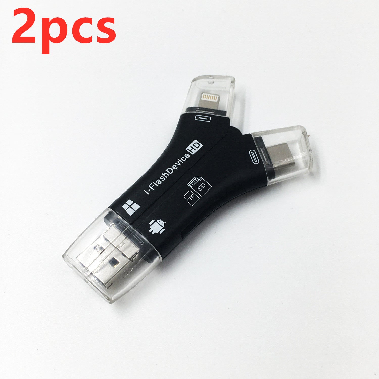 Lecteur de carte mobile TF SD multifonctionnel quatre en un universel