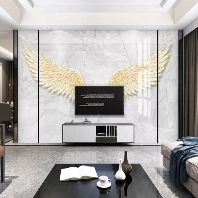 Modern Minimalist Nordic Abstract Angel Wings Wallpaper Wall