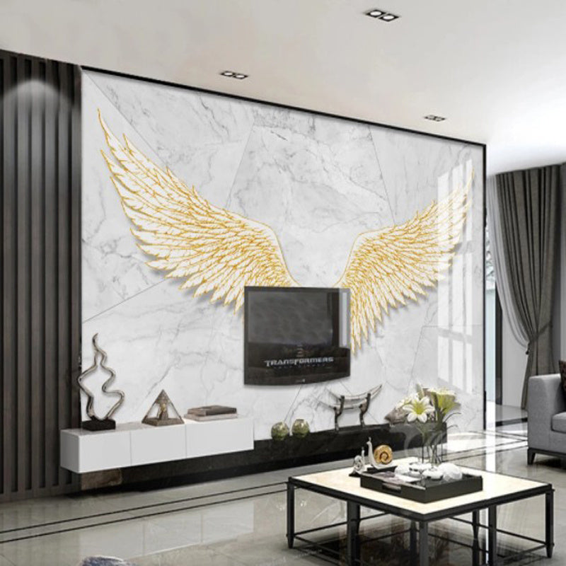 Modern Minimalist Nordic Abstract Angel Wings Wallpaper Wall