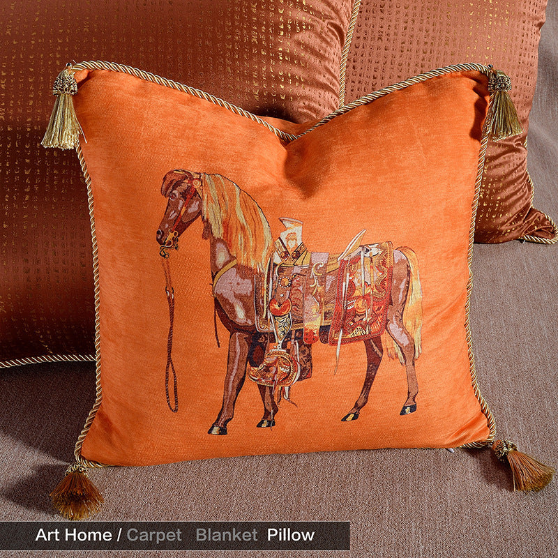 Coussin de canapé-lit à pampilles pour salon