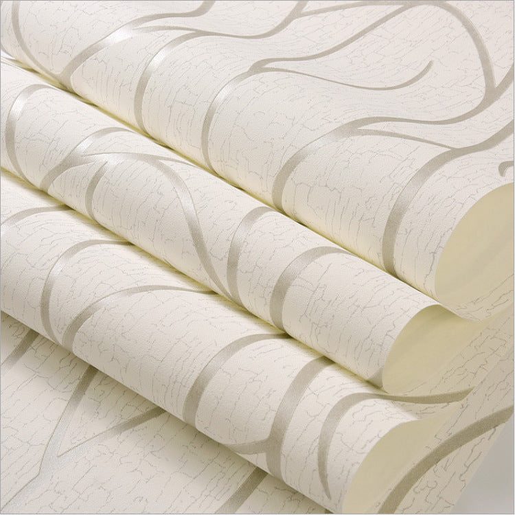 Modern Simple Environmental Protection Vertical Stripes Non-Woven Wallpaper