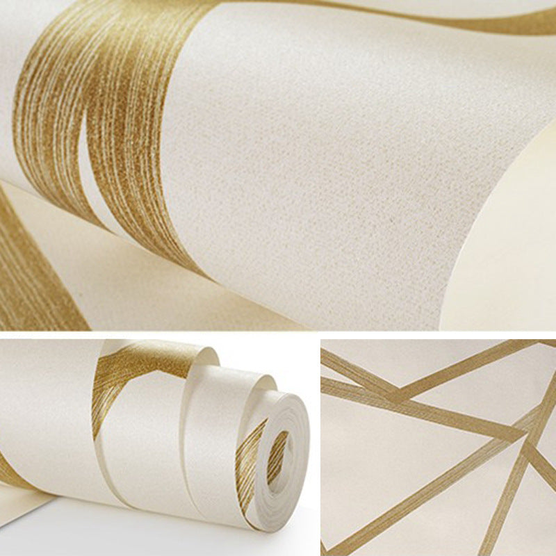 Simple Geometric Lines Non-Woven Wallpaper