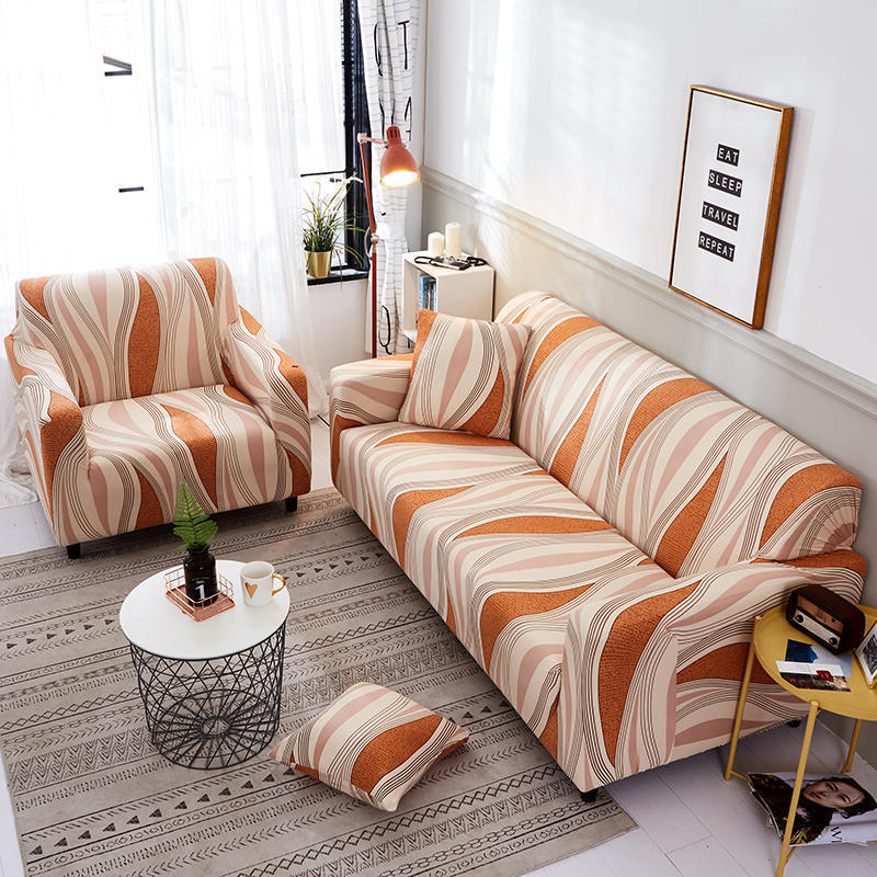 Printed Stretch Sofa Cover All-Inclusive Universal Cover Leather Sofa Cover Combination Universal Non-Slip Four Seasons Suitable For One Drop Shipping