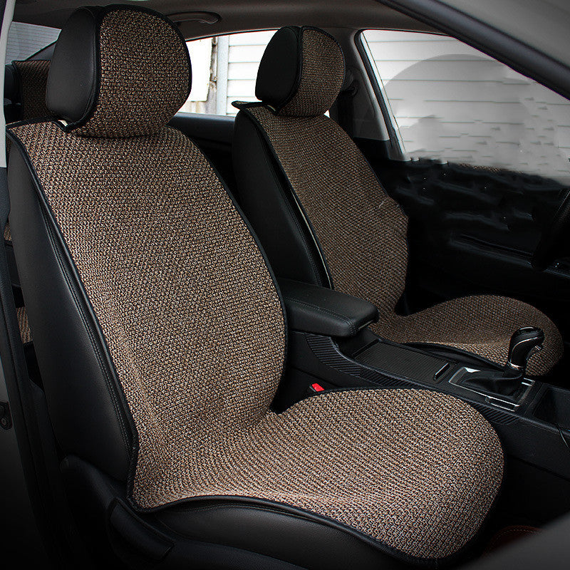 Car Cushion Four Seasons General Flax Cushion Small Waist Cushion All Inclusive No Binding Summer Cool CushionFour Seasons Cushion