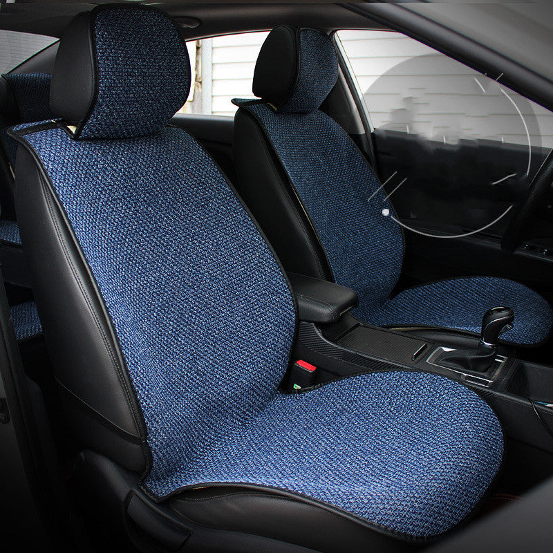 Car Cushion Four Seasons General Flax Cushion Small Waist Cushion All Inclusive No Binding Summer Cool CushionFour Seasons Cushion
