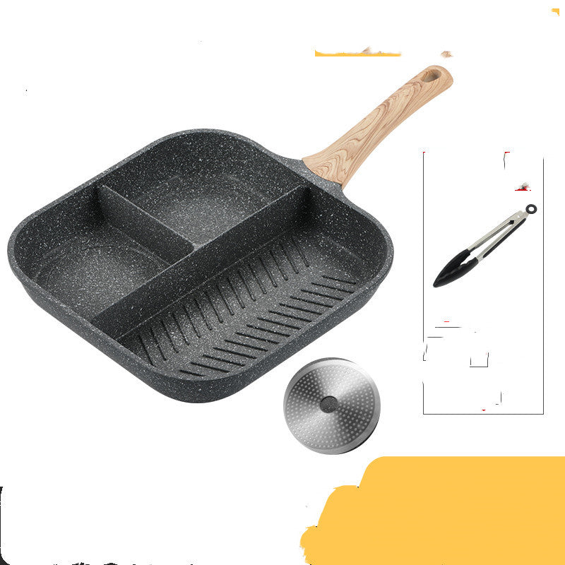 Poêle à frire spéciale Pierre de Maifan pour steak cru et omelette