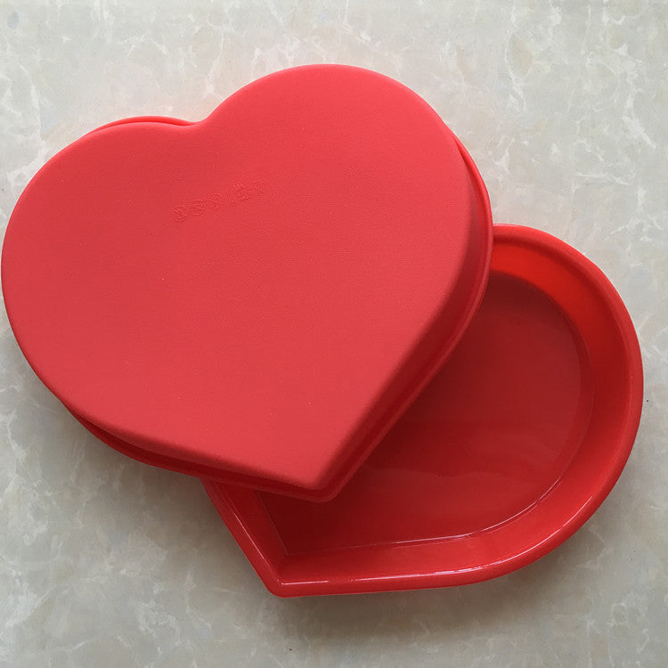 Bandeja grande para hornear individual, molde de silicona Juxian para San Valentín, molde de silicona con forma de corazón de melocotón, molde de silicona para hornear, molde de silicona con forma de corazón