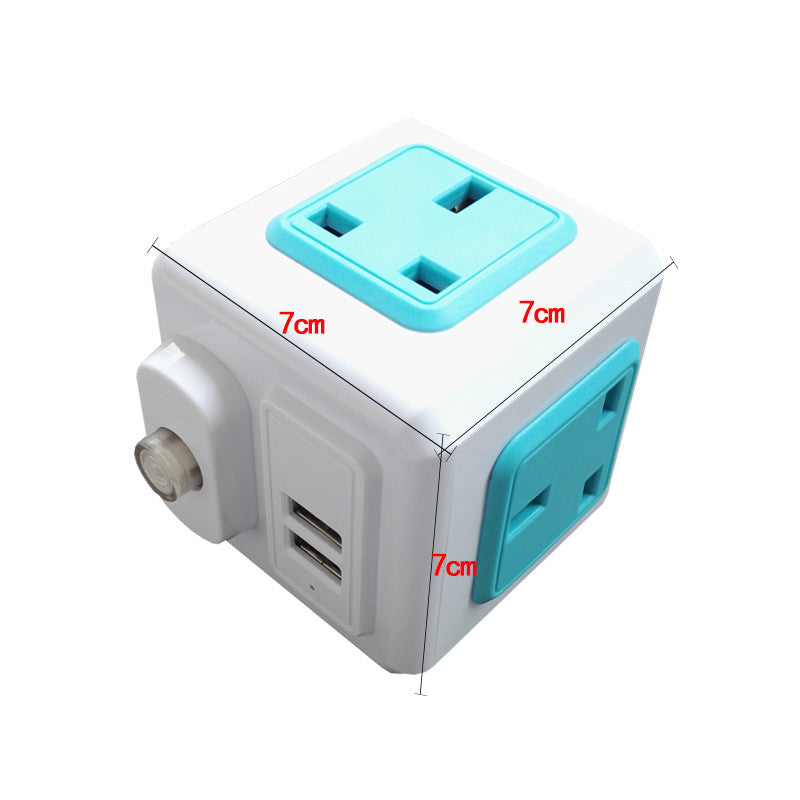Prise Cubique Multiprise 13A Multifonction Prise USB Intelligente Créative Standard Britannique Pour La Maison