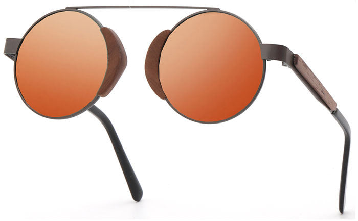 Lunettes de soleil rétro en bambou pour hommes et femmes, lunettes en bois