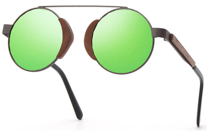 Lunettes de soleil rétro en bambou pour hommes et femmes, lunettes en bois