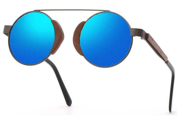 Lunettes de soleil rétro en bambou pour hommes et femmes, lunettes en bois
