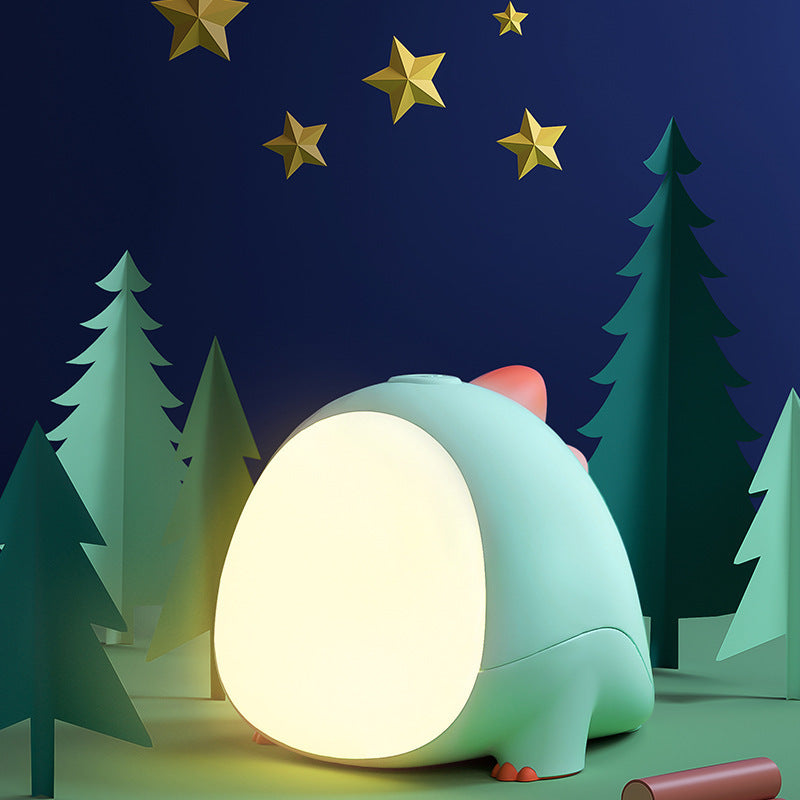 Dinosaur Silicone Night Light Children's Bedroom Cartoon Cute Atmosphere Lamp Bedside Sleeping Night Light Gift