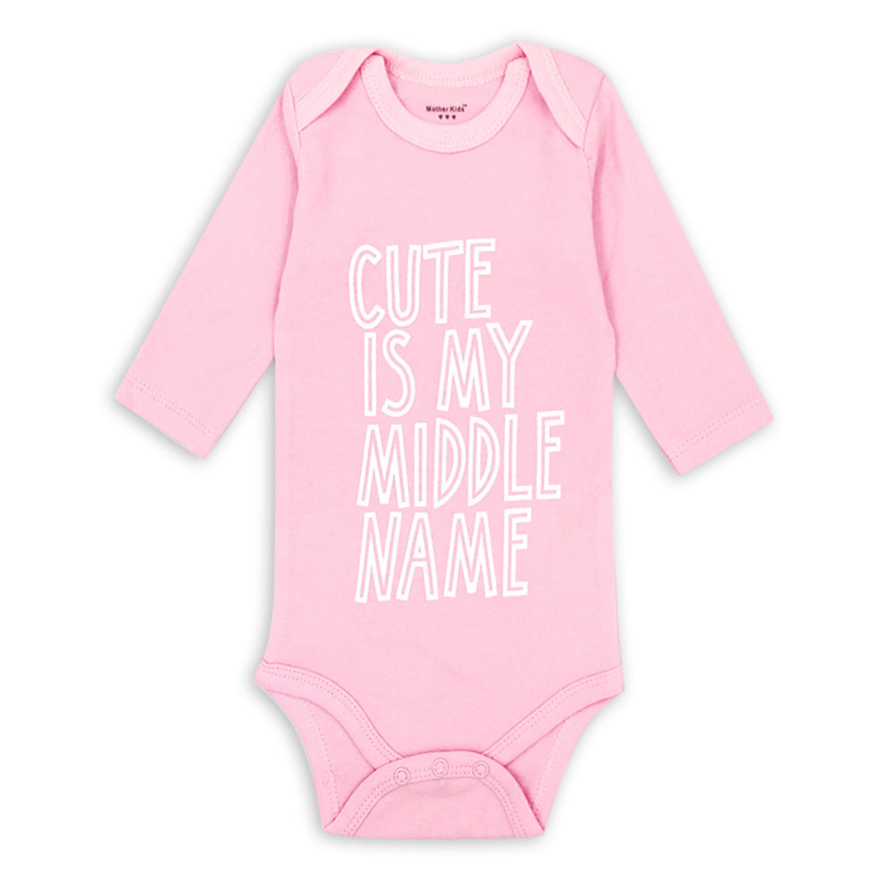 Cotton Long-Sleeved Triangle Romper Spring And Autumn Children'S Romper Bag Fart Clothes Baby And Children'S Clothing
