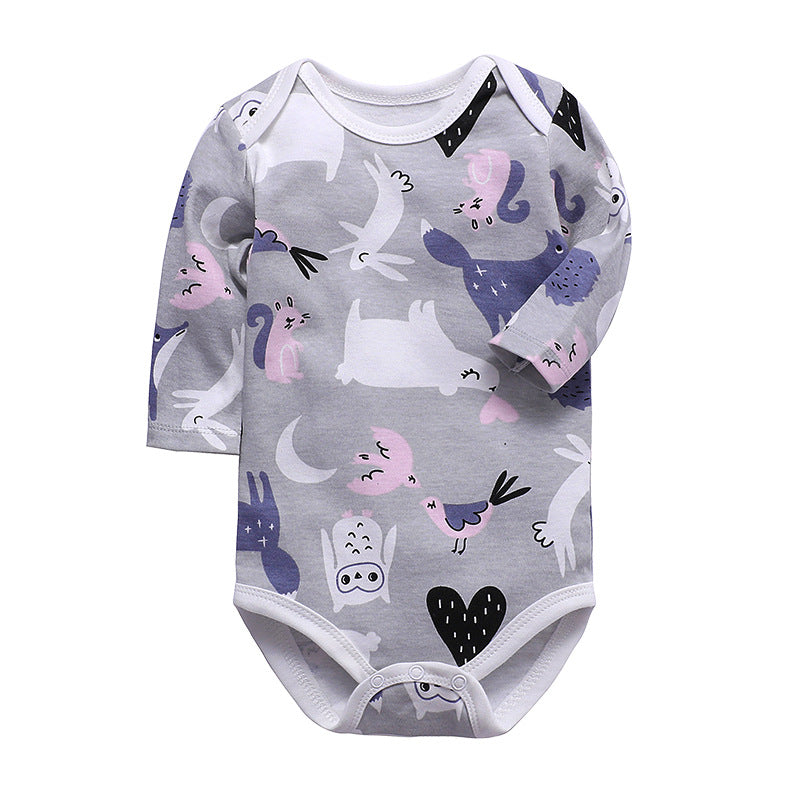 Cotton Long-Sleeved Triangle Romper Spring And Autumn Children'S Romper Bag Fart Clothes Baby And Children'S Clothing