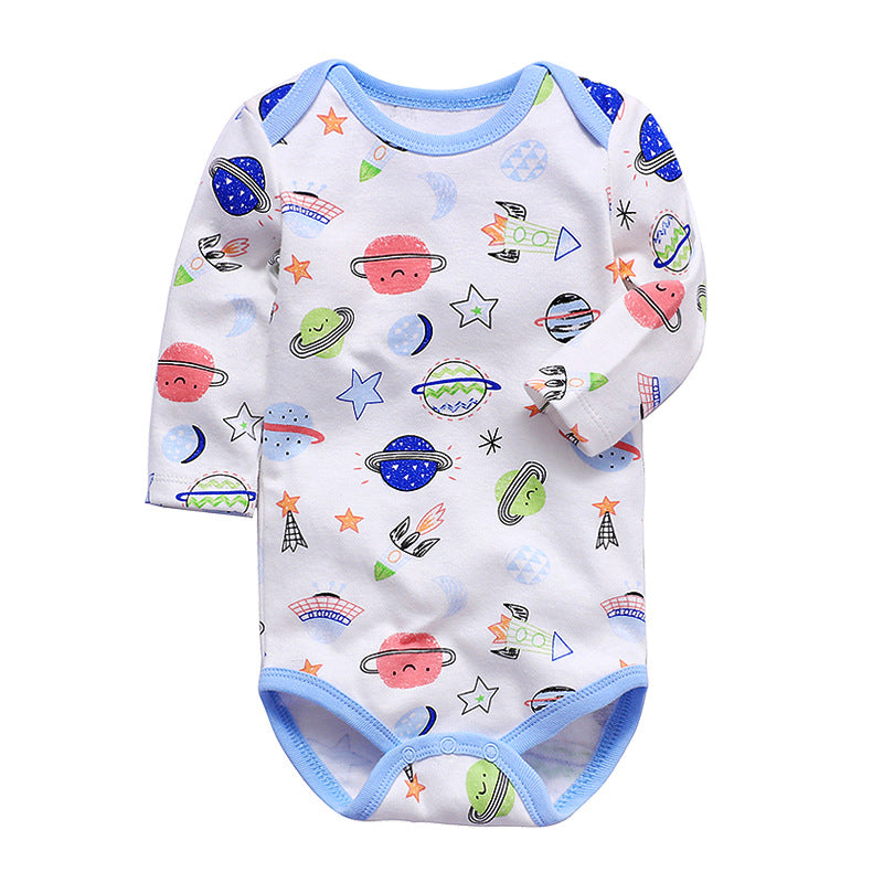 Cotton Long-Sleeved Triangle Romper Spring And Autumn Children'S Romper Bag Fart Clothes Baby And Children'S Clothing