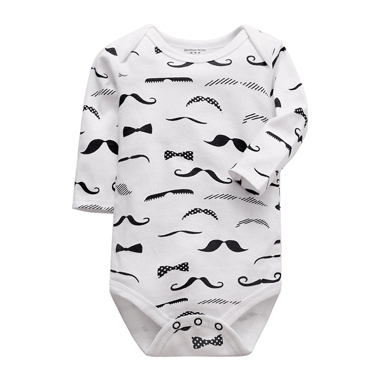 Cotton Long-Sleeved Triangle Romper Spring And Autumn Children'S Romper Bag Fart Clothes Baby And Children'S Clothing