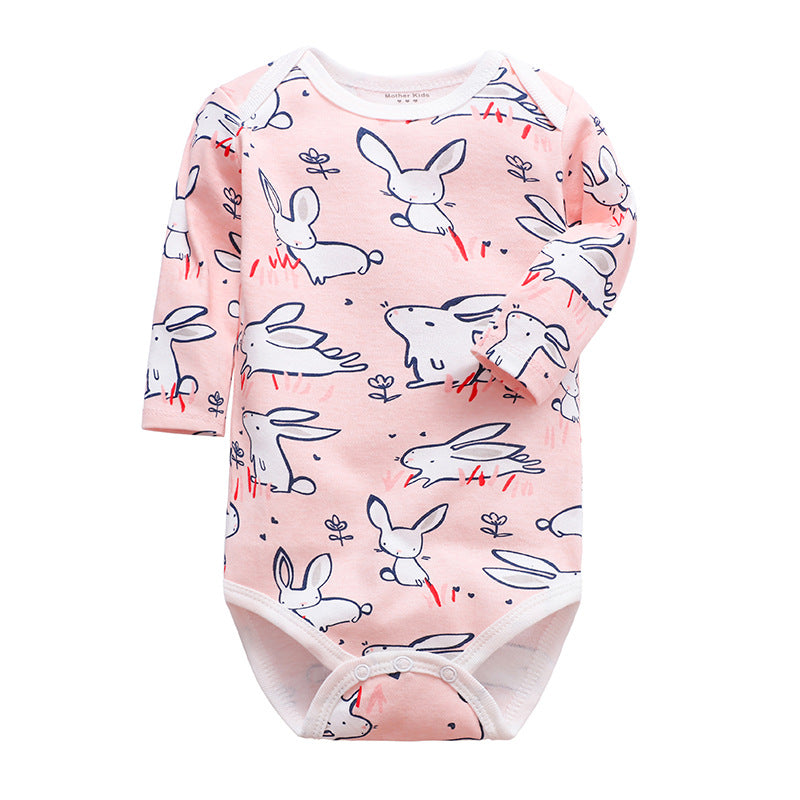 Cotton Long-Sleeved Triangle Romper Spring And Autumn Children'S Romper Bag Fart Clothes Baby And Children'S Clothing