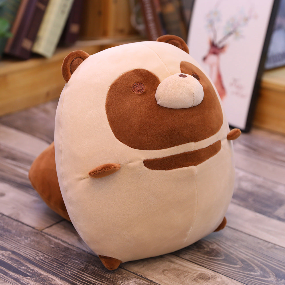 Nouvelles peluches de dessin animé raton laveur et renard, coussin mignon, jouet en peluche pour bébé, coussin doux rembourré, animaux en peluche, décoration intérieure