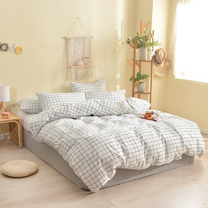 Wuyin Four Piece Cotton Washed Cotton Set