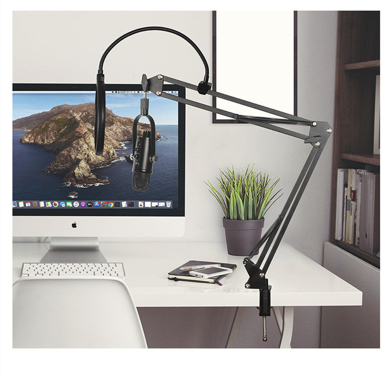 Microphone à condensateur transfrontalier JIY, enregistrement de chant en direct, réglage, microphone filaire USB pour ordinateur de bureau et mobile
