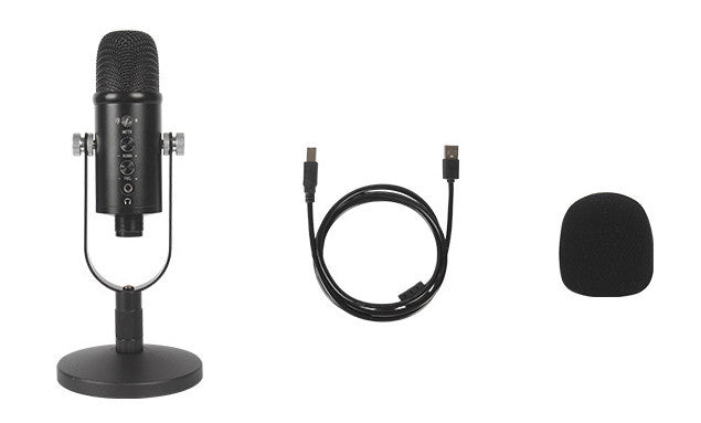Microphone à condensateur transfrontalier JIY, enregistrement de chant en direct, réglage, microphone filaire USB pour ordinateur de bureau et mobile