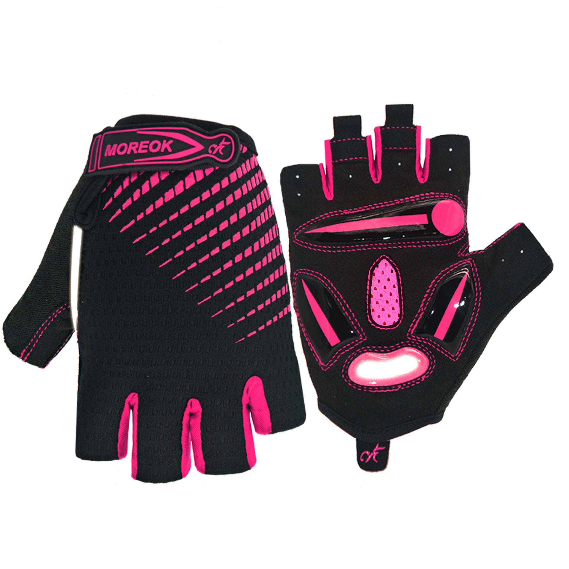 Half-Finger Reflective Colorful Sports Short Finger Gloves