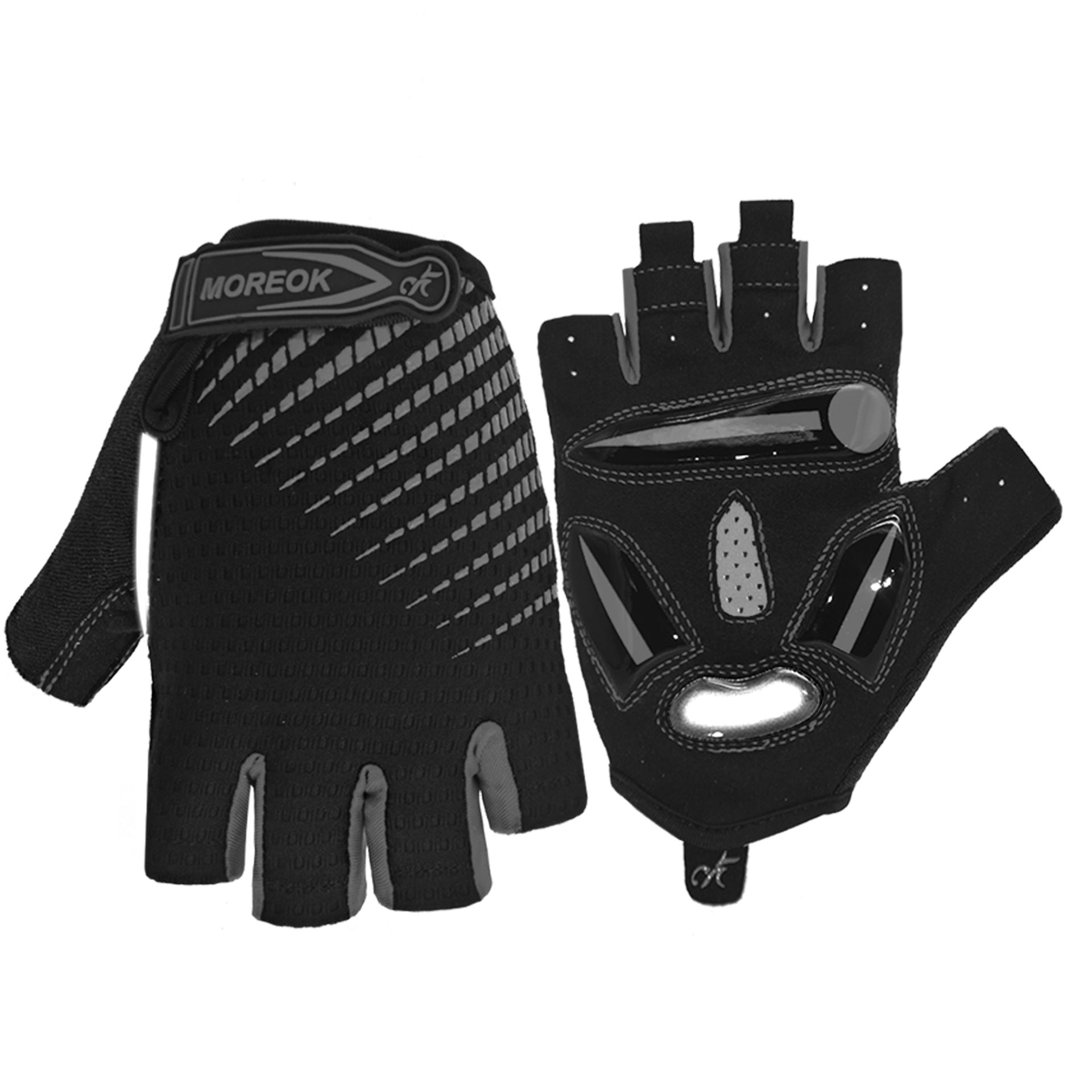 Half-Finger Reflective Colorful Sports Short Finger Gloves