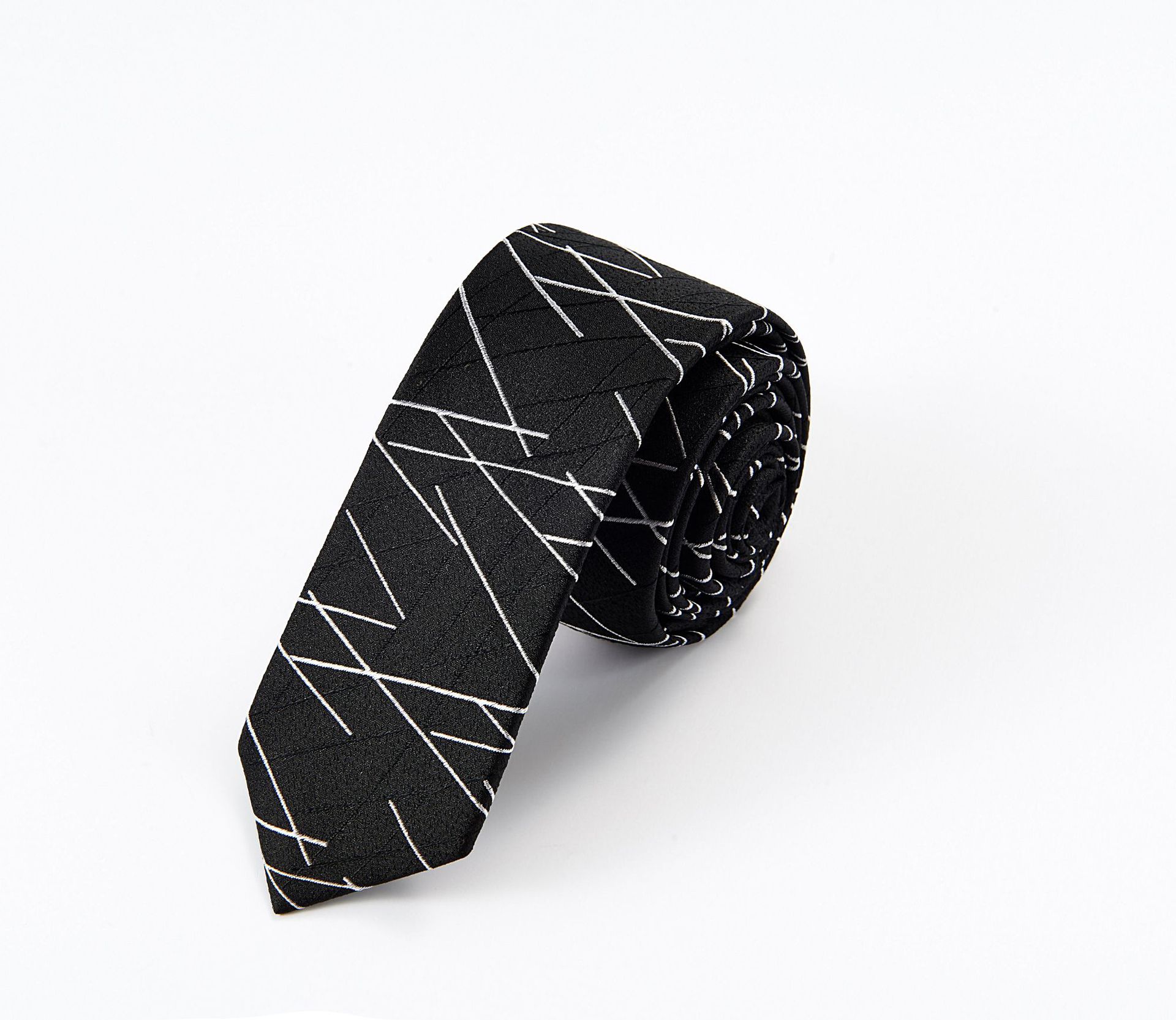 Spot Black Male Hand Hitting Style Men's Casual Business Tie Customization