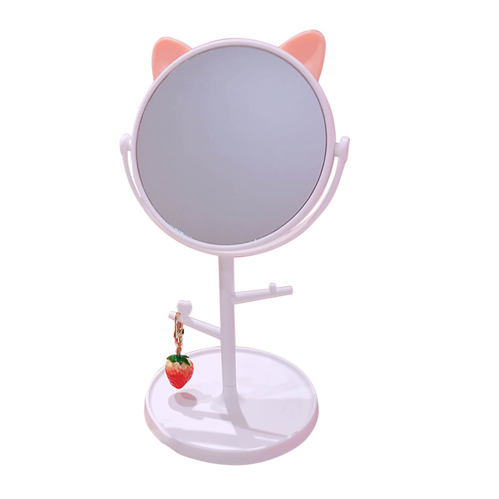 Mirror Folding Desktop Makeup Mirror Student Dormitory Desktop Storage Beauty Portable Beauty Makeup Vanity Mirror