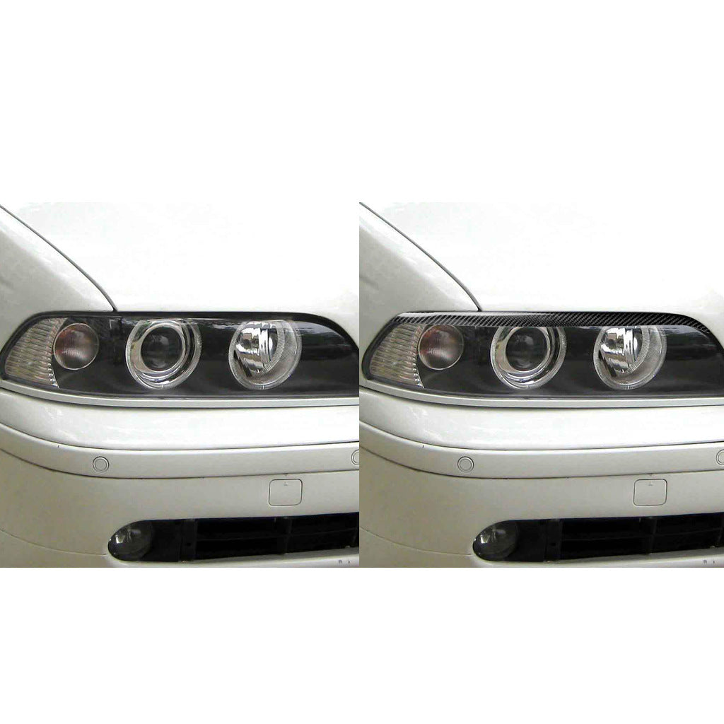 Carbon Fiber Car Exterior Modification Headlight Eyebrow Eyelash Accessories