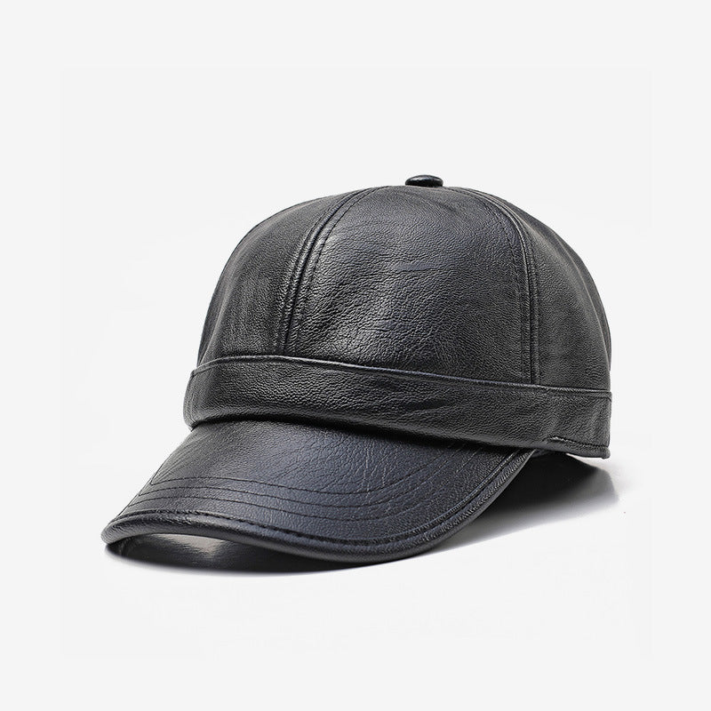 Sun Crown Autumn Winter Baseball Cap Middle Aged Warm Hat Men's Simple Duck Cap