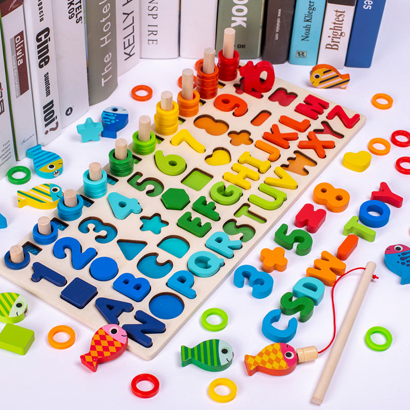 Jouets éducatifs de pêche magnétique pour enfants
