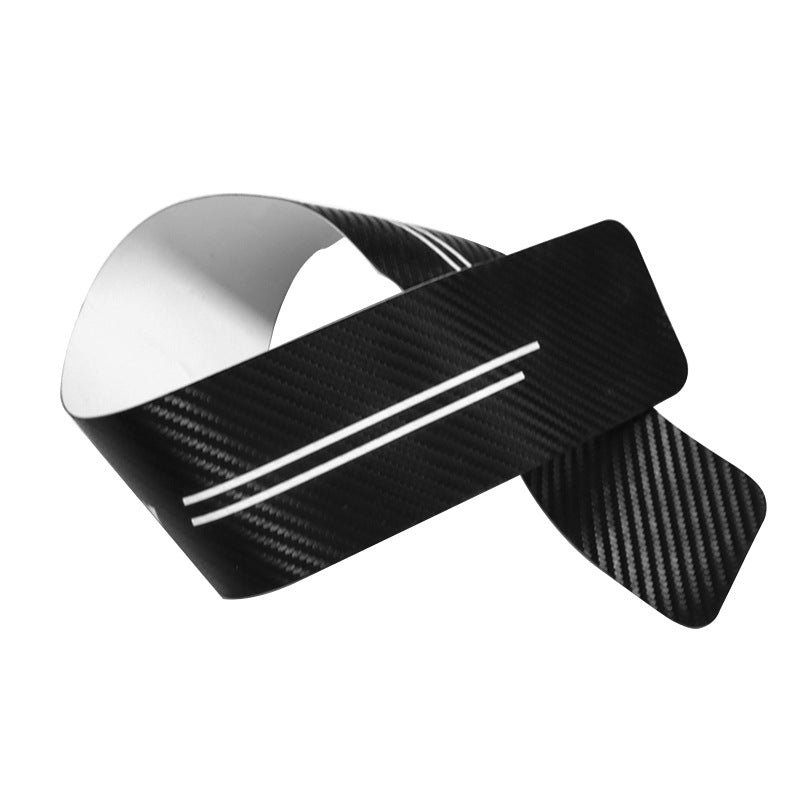 Car Door Threshold Strip Car Standard Carbon Fiber Leather Protector