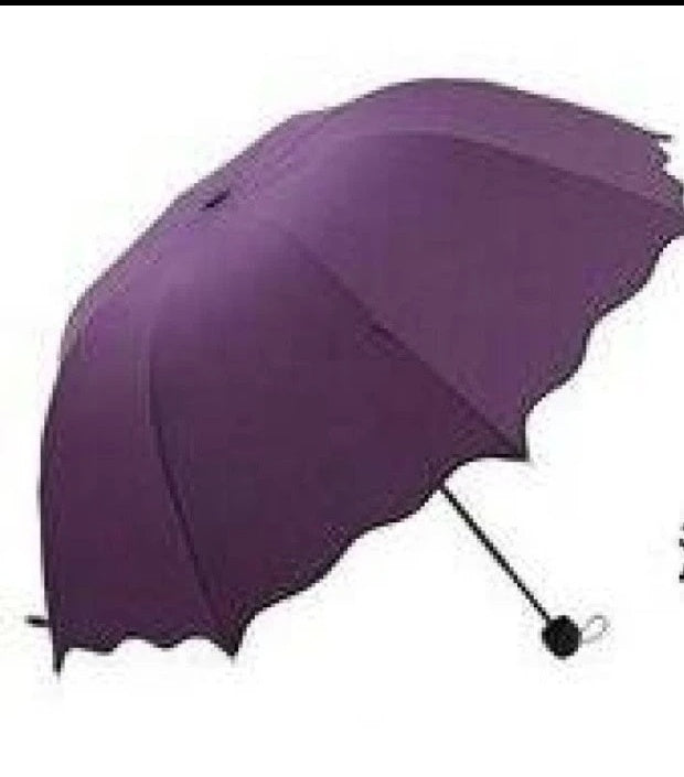 Folding Arched Ruffled Mirror Color UV Protection Umbrella Sun Protection Sun Umbrella