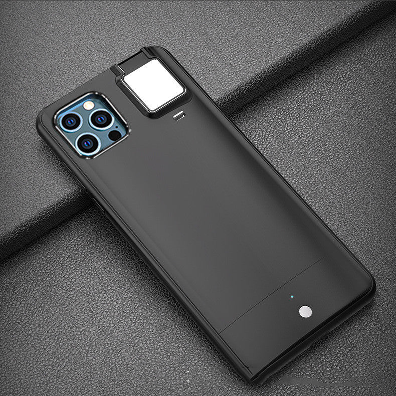Creative Selfie Fill Light Mobile Phone Case 12pro Protective Cover Beauty Light Mobile Phone Case