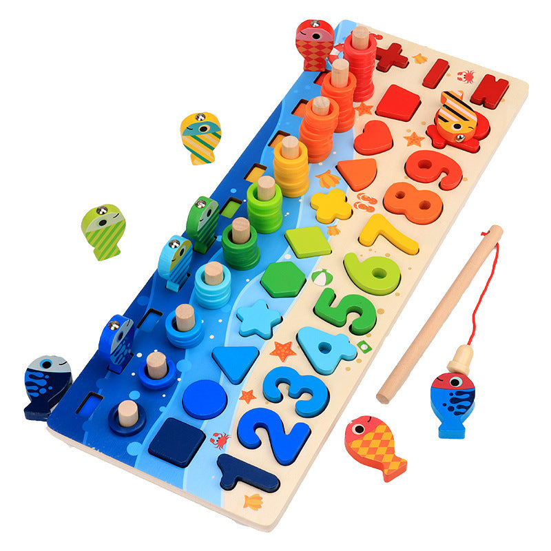 Jouets pour enfants, Puzzles, Casse-tête, Chiffres pour bébés, Éveil, Développement intellectuel, Bois 1 Ans Garçons