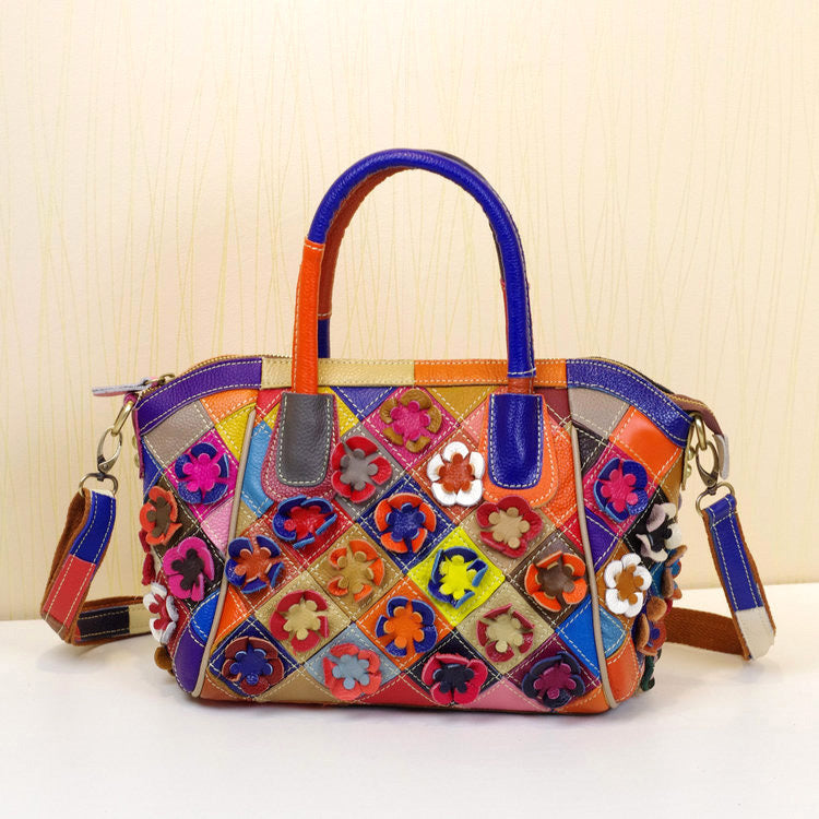 Sac à main bandoulière en cuir véritable de vachette pour femme, nouveau modèle