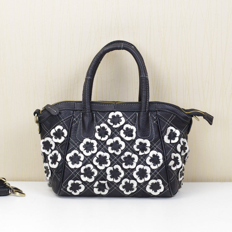 Sac à main bandoulière en cuir véritable de vachette pour femme, nouveau modèle