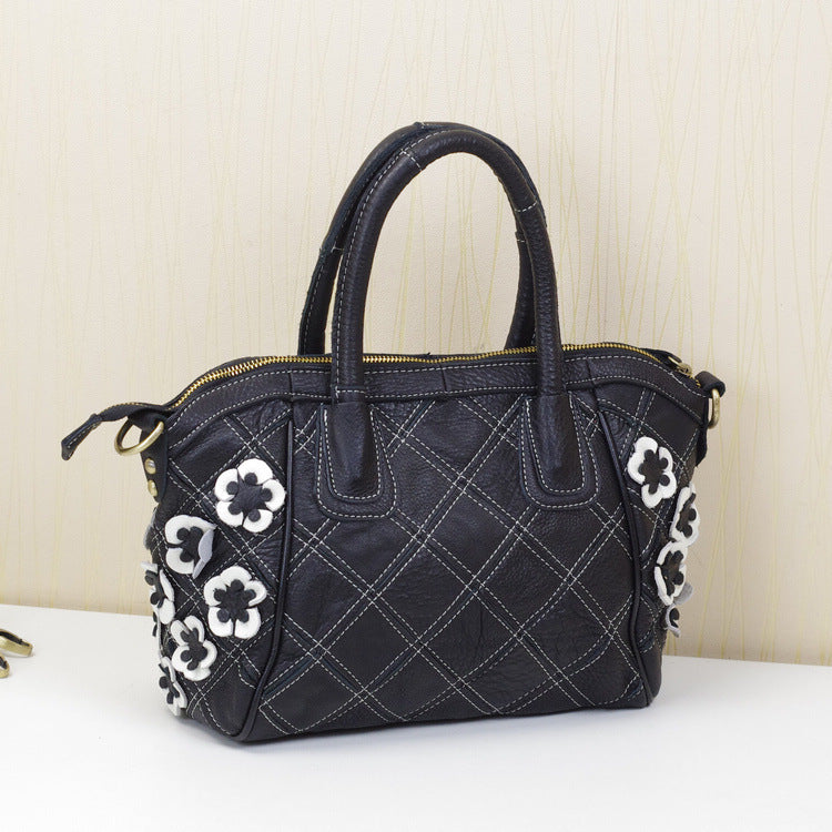 Sac à main bandoulière en cuir véritable de vachette pour femme, nouveau modèle