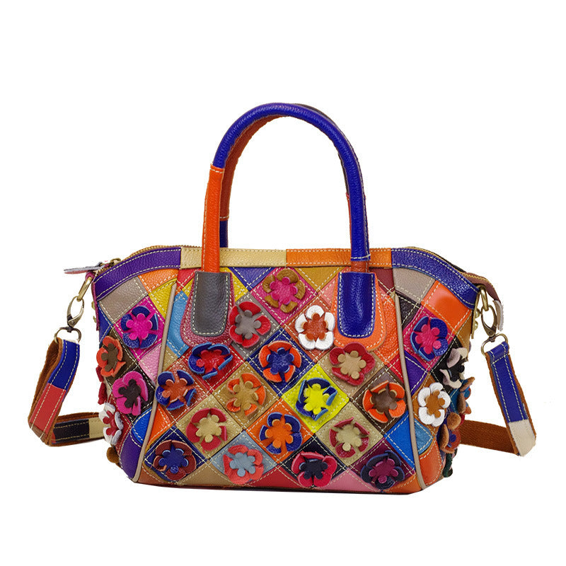 Sac à main bandoulière en cuir véritable de vachette pour femme, nouveau modèle