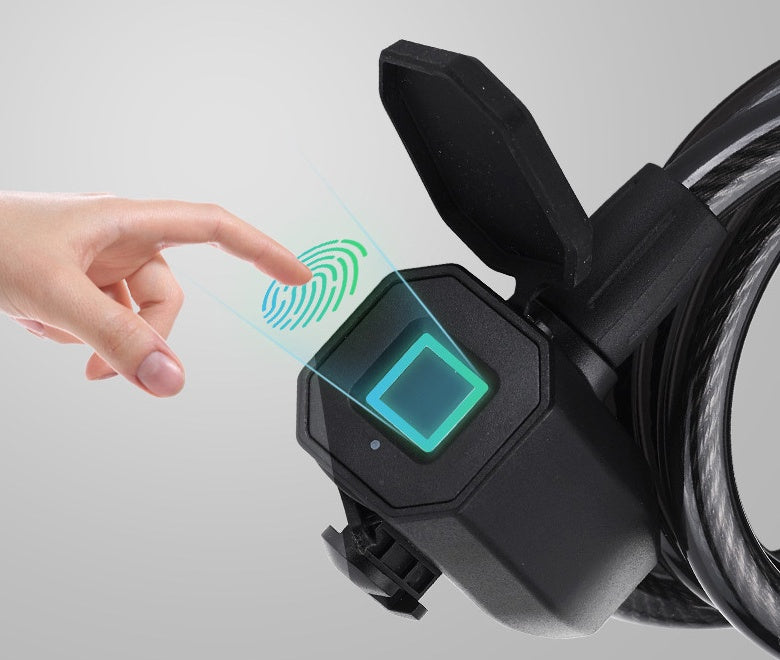 Fabricant source Serrure intelligente à empreinte digitale Bluetooth Câble en acier Antivol de vélo de montagne Antivol de voiture électrique Antivol de vélo Antivol de trottinette