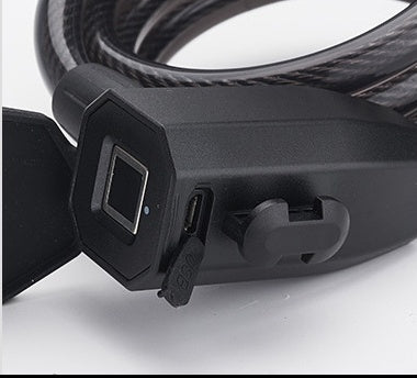 Fabricant source Serrure intelligente à empreinte digitale Bluetooth Câble en acier Antivol de vélo de montagne Antivol de voiture électrique Antivol de vélo Antivol de trottinette