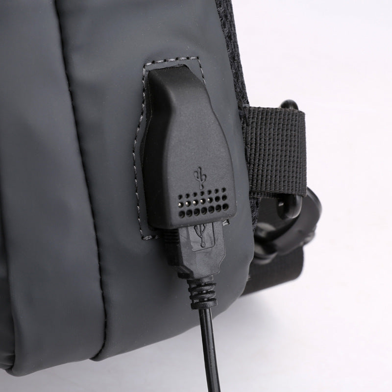 Korean Casual Sports Chest Bag Fashion Trend Backpack Men'S Mini Shoulder Messenger Bag Multifunctional Small Backpack