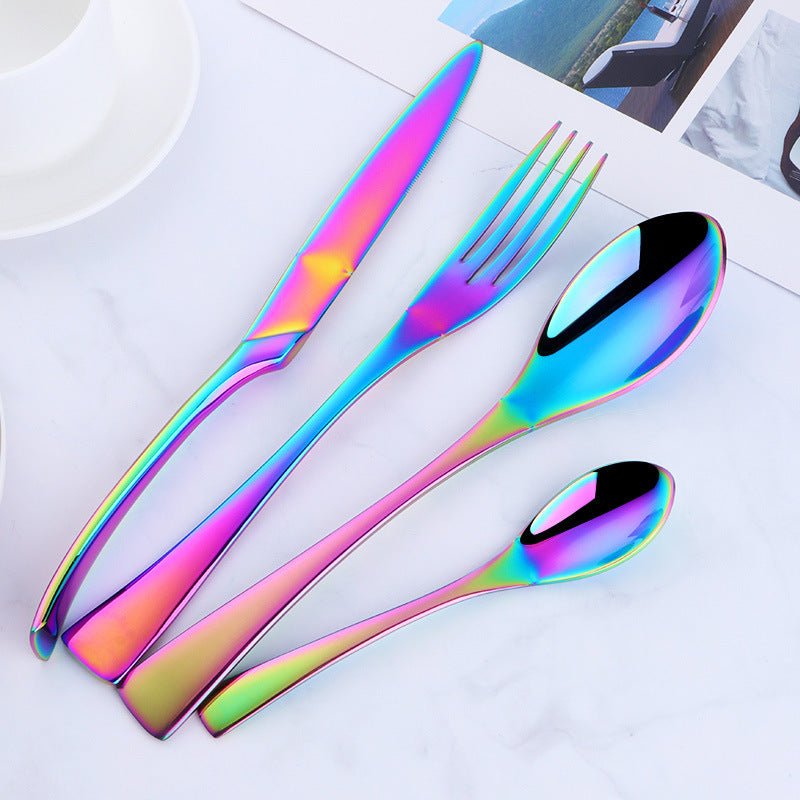 Four-piece stainless steel cutlery